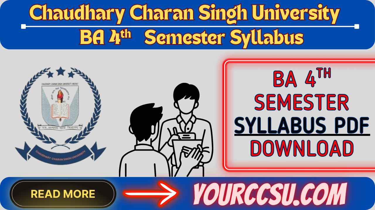 CCSU B.A 4th Semester Syllabus PDF Download
