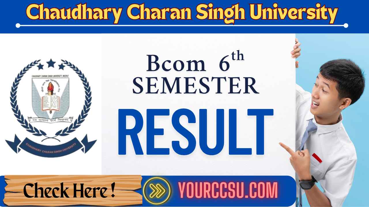 CCSU Bcom 6th Semester Result