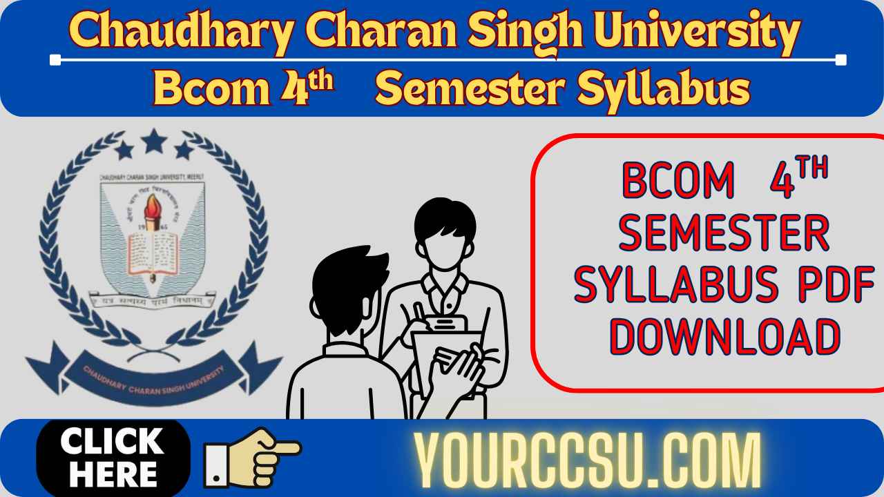 CCSU Bcom 4th Semester Syllabus PDF Download 2025