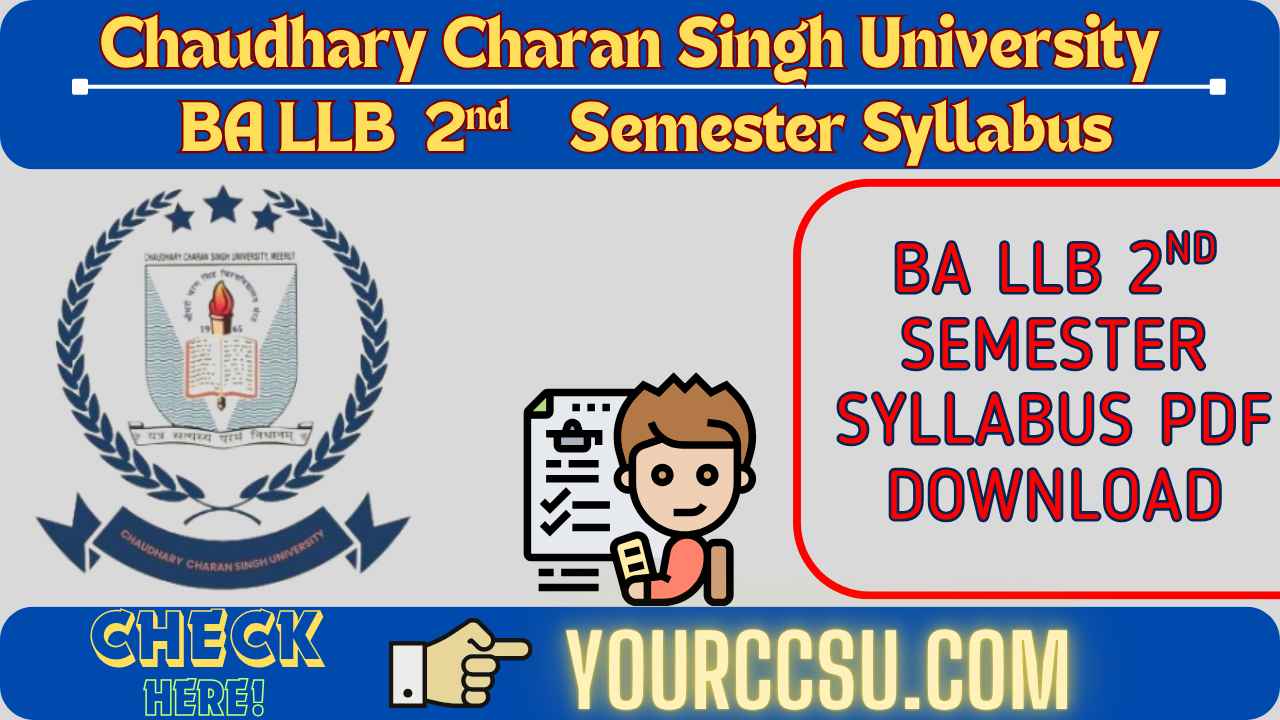 CCSU BA LLB 2nd Semester Syllabus