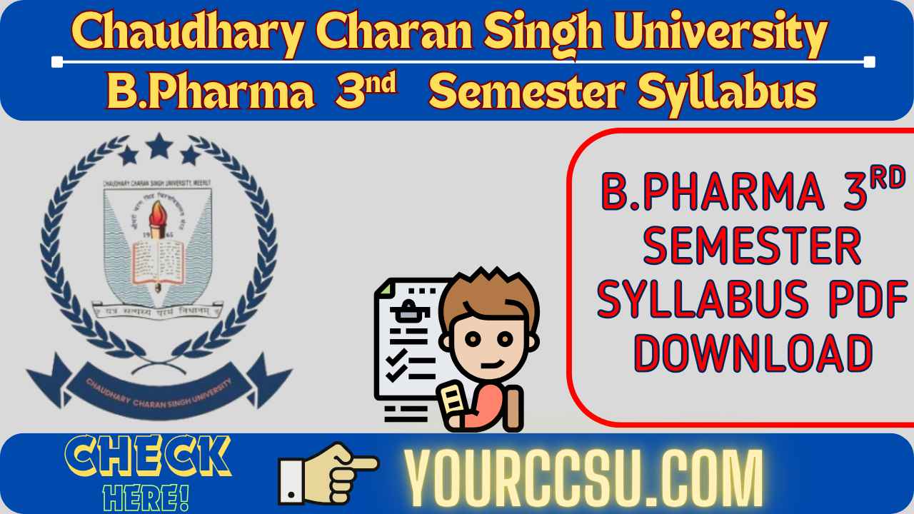 CCSU B.Pharma 3rd Semester Syllabus