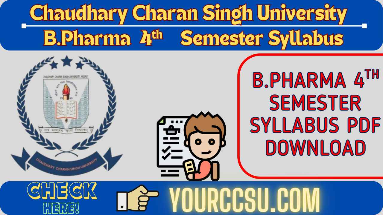 CCSU B.Pharma 4th Semester Syllabus