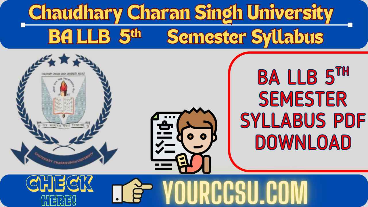 CCSU BA LLB 5th Semester Syllabus